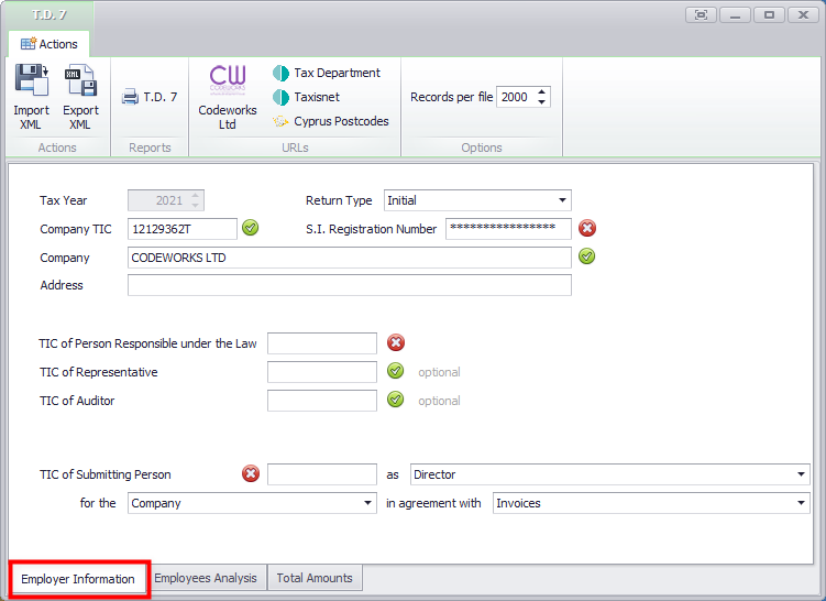 Employer_Information T.D.59_Current_Allowances